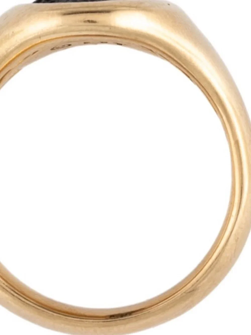 DAVID YURMAN 18K 750 YELLOW GOLD ONYX BEE PINKY RING